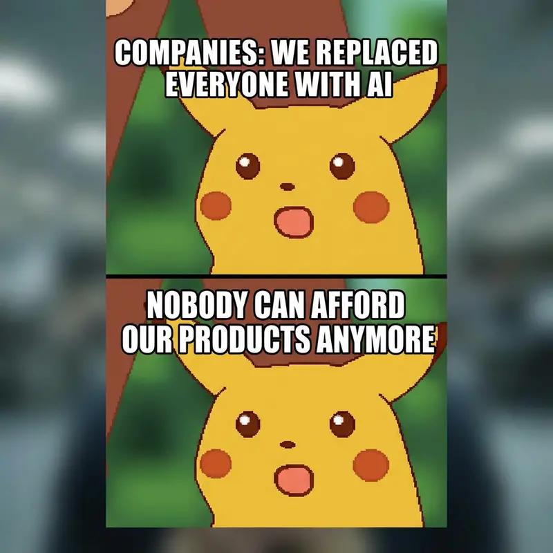 Surprised AI Pikachu