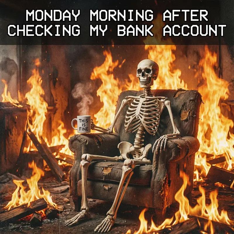 This Is Fine Skeleton